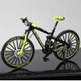 thumbnail image 1 of 1:10 Mini Alloy Bicycle Model Diecast Metal Finger Racing Mountain Bike Folded Cycling Ornaments Collection Toys For Children With foam box B, 1 of 6
