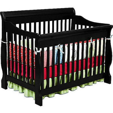 Delta Children Canton 4-in-1 Convertible Crib, Black