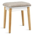 thumbnail image 4 of Patiojoy 6 Drawer Vanity Mirror Beauty Dressing Table Set w/ Cushioned Seat Modern White, 4 of 6