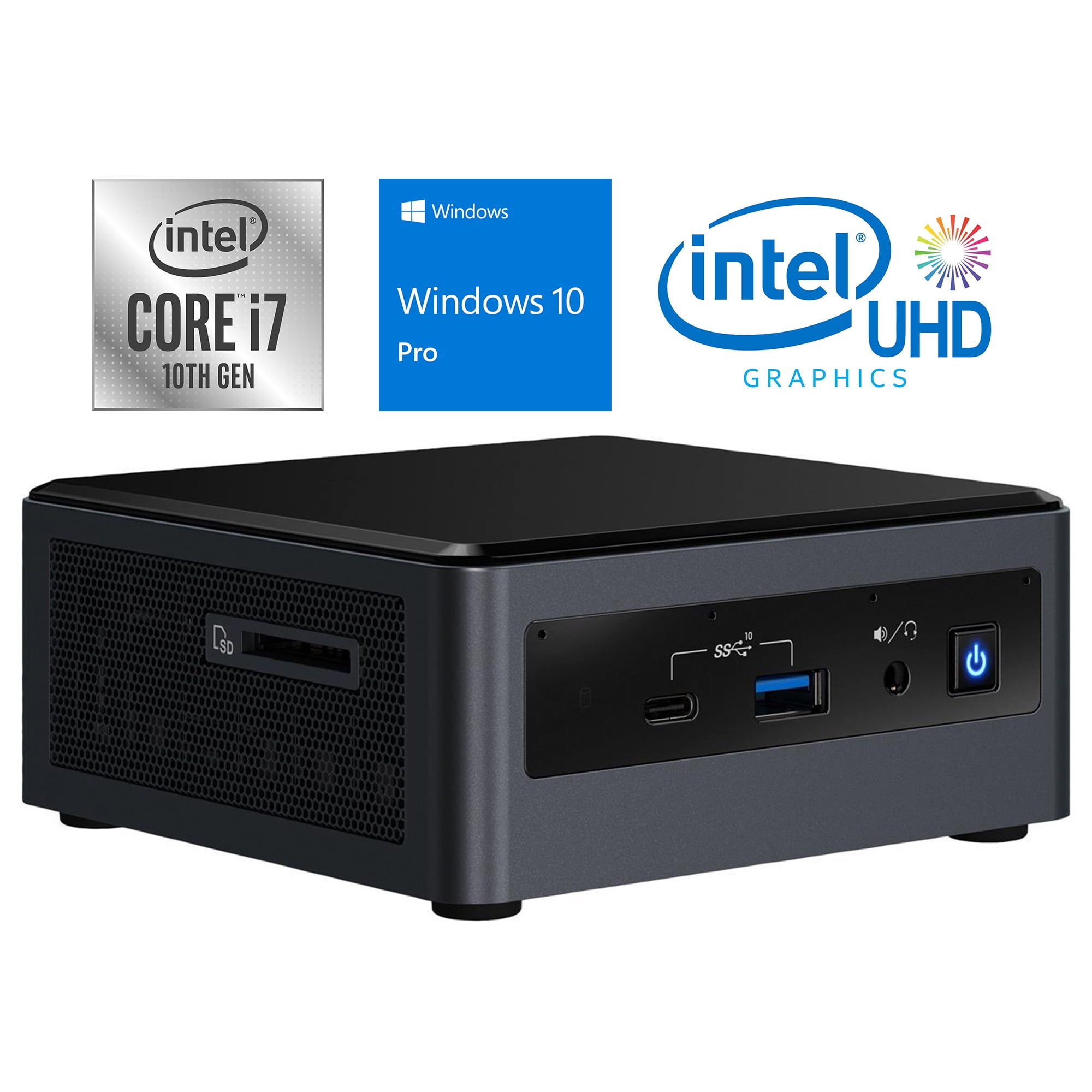 Intel Nuc10i7fnh Mini Pc Intel Core I7 u Upto 4 7ghz 16gb Ram 256gb Ssd Hdmi Thunderbolt Card Reader Wi Fi Bluetooth Windows 10 Pro Walmart Canada