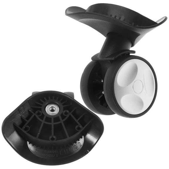 OFFIGAM 1 Pair Replacement Luggage Wheels Plastic Easy Installation Smooth Rolling Suitcase Parts