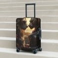 thumbnail image 6 of Rateoe Romantic Flower Lion Couple Printed Luggage Cover, Suitcase Protector Fits 18-32 Inch Luggage-Medium, 6 of 7