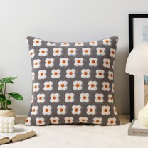 Decorative Throw Pillow for Sofa Bed Chair, Floral Pattern Accent Cushion Series for Soft Modern Home Styling and Cozy Living