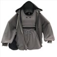 thumbnail image 1 of Conjuntos de Entrenamiento de 2 Piezas para Mujer, Conjuntos de Salón A Juego, Sudadera con Cremallera y Falda, Ropa de Gimnasio, Conjuntos de Yoga Gris L, 1 of 8