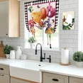 thumbnail image 5 of Spring Tulips Balloon Curtains for Windows, Bedroom Curtains 54 Inch Length, Colorful Flowers Botanical Butterfly Vintage Tie Up Curtains Panels Thermal Insulated Bathroom Curtains Window 42"x54", 5 of 8