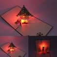 thumbnail image 2 of Christmas Cards LED Light 3D Pop up Cards Birthday Greeting Cards Holiday Cards, 2 of 3