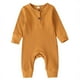 thumbnail image 1 of Gibobby Mamelucos para bebe niño polar Niño pequeño invierno manga larga niños niñas acanalado Color sólido mono prendas de vestir para bebés ropa recién naci(J, 12-18 Meses), 1 of 3