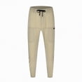 thumbnail image 3 of Ccpelsie Men's Lounge Pants Straight Leg Slim Fit Sweatpants Lightweight for Spring Summer Casual Home Wear with Pockets(Khaki,33), 3 of 8