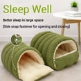 thumbnail image 6 of Removable and Washable Winter Closed-Off Cat Bed, Warm Foldable Secure Pet Nest, Comfortable Warm Secure Snuggle Hut, for Indoor Cats and Small Dogs (Purple, L(22.4 * 14.6 * 11 in)), 6 of 8