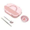 thumbnail image 1 of ZPSHYD Boîte à Lunch Isotherme à 4 Compartiments Rose Corail Avec Ustensiles-boîte à Lunch Isotherme En Acier Inoxydable 304 Pour Employés De Bureau, Enfants, étudiants, 1 of 14