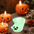thumbnail image 4 of 5Pcs Halloween Luminous Mini Ghosts Figures 5 Colors Glow in The Dark Miniature Resin Ghost Figurines to Hide Bulk Tiny Small Statue for Halloween Party Favors Micro Garden Dollhouse Decorations, 4 of 5