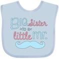 thumbnail image 3 of Inktastic big sister to a little mr Girls Baby Bib, 3 of 4