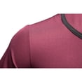 thumbnail image 6 of Laqbezok Men's Classic Baseball Jersey Shirt, Short Sleeve Button Down Sporty Top, Casual Hip Hop Streetwear Tee with Contrast Piping, 6 of 10