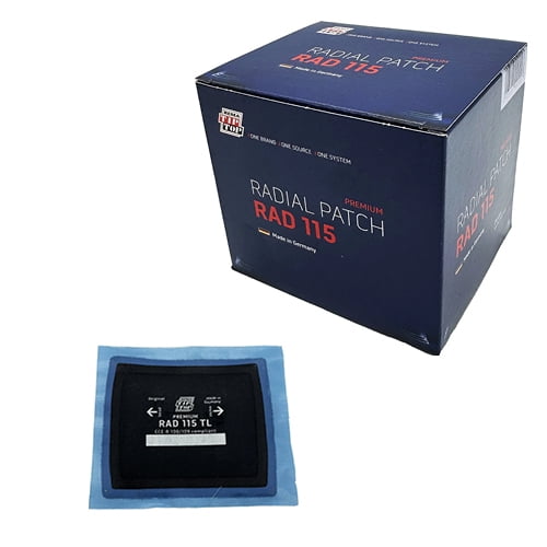Rema Tip Top RAD-115 Radial Tire Repair Patches, 3-1/2" x 3", Internal Tire Patch, Box of 20