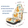 thumbnail image 3 of Fotbe Whimsical Fox Floral Garden Funda para Asiento de Auto con Estampado – Impermeable y Antisudor – Ajuste Universal, Lavable a Máquina, Antideslizante (1 Pieza), 3 of 5