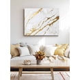thumbnail image 4 of White Gold Modern Wall Art for Living Room,Canvas Picture Wall Decor for Bathroom Bedroom,Abstract Vintage Marble Geometric Painting Artwork for Office Kitchen Hallway Dining Room Home Decor 16"x20", 4 of 8
