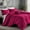 Pink, variant on IR Imperial Rooms 3 PC Duvet Cover Set Full Size Plain Button Closer Soft Brushed Microfiber Pink (80 x 90) Inches
