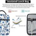 thumbnail image 5 of Classic Blue Floral Blossom Lunch Box for Women Men, Insulated Lunch Box, Reusable Lunch Bag for Office, Work, Picnic, Travel, 5 of 10