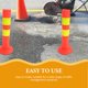 thumbnail image 4 of WEUVEB Poste Delimitador Amarillo Resistente Para Control De Tráfico Y Protección En Estacionamientos, 4 of 8