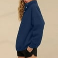thumbnail image 4 of SDNall Women's Oversized Sweatshirts Long Sleeve Stand Collar Pullover, 4 of 8