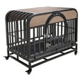 thumbnail image 2 of Faitaliicy 46in Indestructible Dog Crate Kennel,Dog Crate with Removable Crate Trays, Wheels and Door Extra Large Separation Anxiety Heavy Duty Dog Crate, 2 of 8