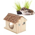 thumbnail image 3 of Grande Maison en Bois Sécurisée pour Hamster pour Petits Animaux Écureuil Lapin Cochon d'Inde Chinchilla Cachette, 3 of 5