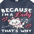 thumbnail image 3 of Disney - The Aristocats - Because I'm A Lady - Juniors High Neck Tank Top, 3 of 5