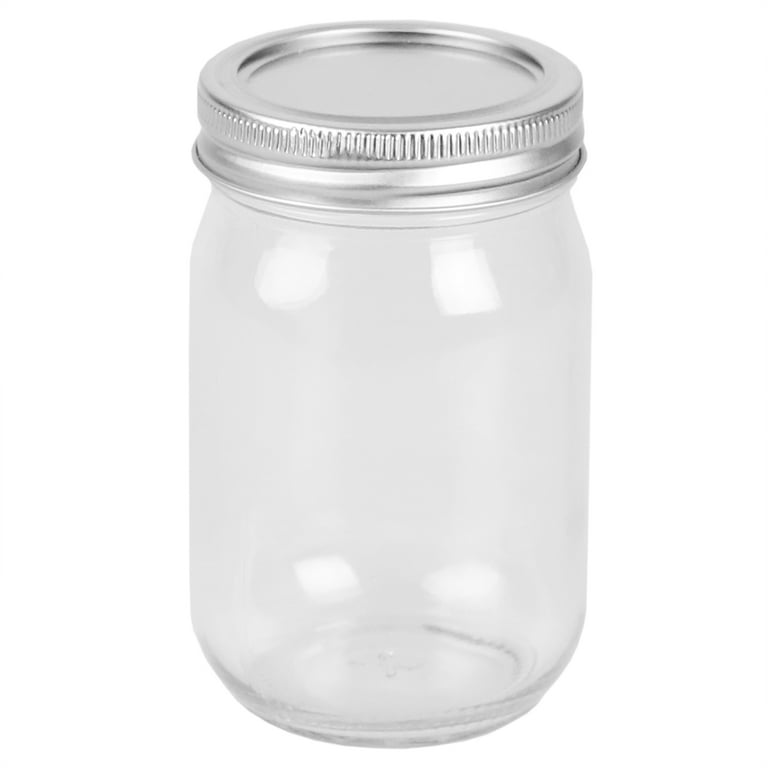 16oz Clear Glass General Purpose Jars for Canning 12/Case, Clear Type III BPA Free 70-2030