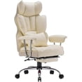 thumbnail image 1 of Efomao Desk Office Chair Big High Back Chair PU Leather Computer Chair Managerial Executive Swivel Chair with Lumbar Support My Lux Decor Round, 1 of 14
