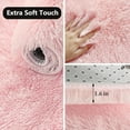 thumbnail image 6 of Pink Round Rug,1 Pcs Ultra Soft Area Rugs for Kids Room Bedroom Living Room Home Decor,Dorm Boy Girl Room Bedside Nursery Mats Home Decor,Non Slip Circular Rug,Shaggy Plush Children Carpet,4*4 ft, 6 of 8