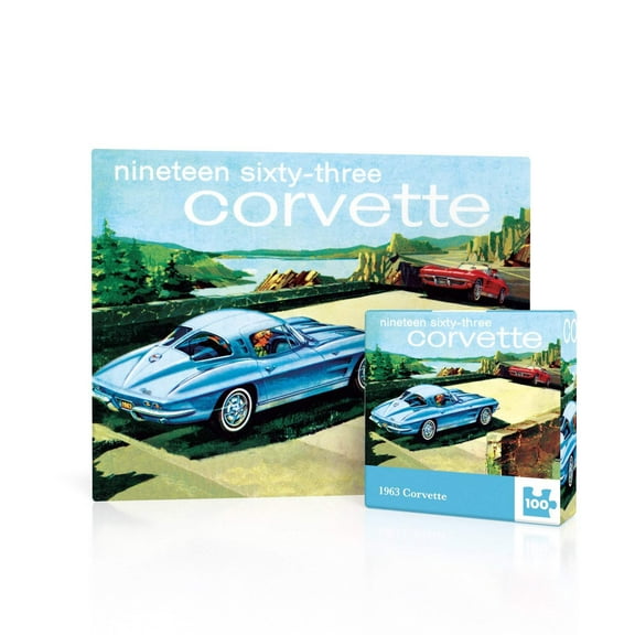 New York Puzzle Company 1963 Corvette Mini 100 Piece Mini Puzzle