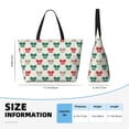 thumbnail image 4 of Lsque Retro bows Beach Travel Bag - Water-Resistant, Large Capacity Lightweight Tote with 7 Pockets for Women and Men - Perfect for Beach, Pool, Gym, and Travel, 4 of 7