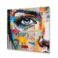 thumbnail image 2 of Designart "Pop Art Portrait of a Woman I" Fashion Metal Wall Art Prints, 2 of 5