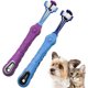 thumbnail image 4 of Durable y práctico piezas brosse à abolladuras para animaux de compagnie couleur aléatoire chien chat fournitures de nettoyage Teddy chien brosse ajout mauvaise haleine tartre soins des, 4 of 5