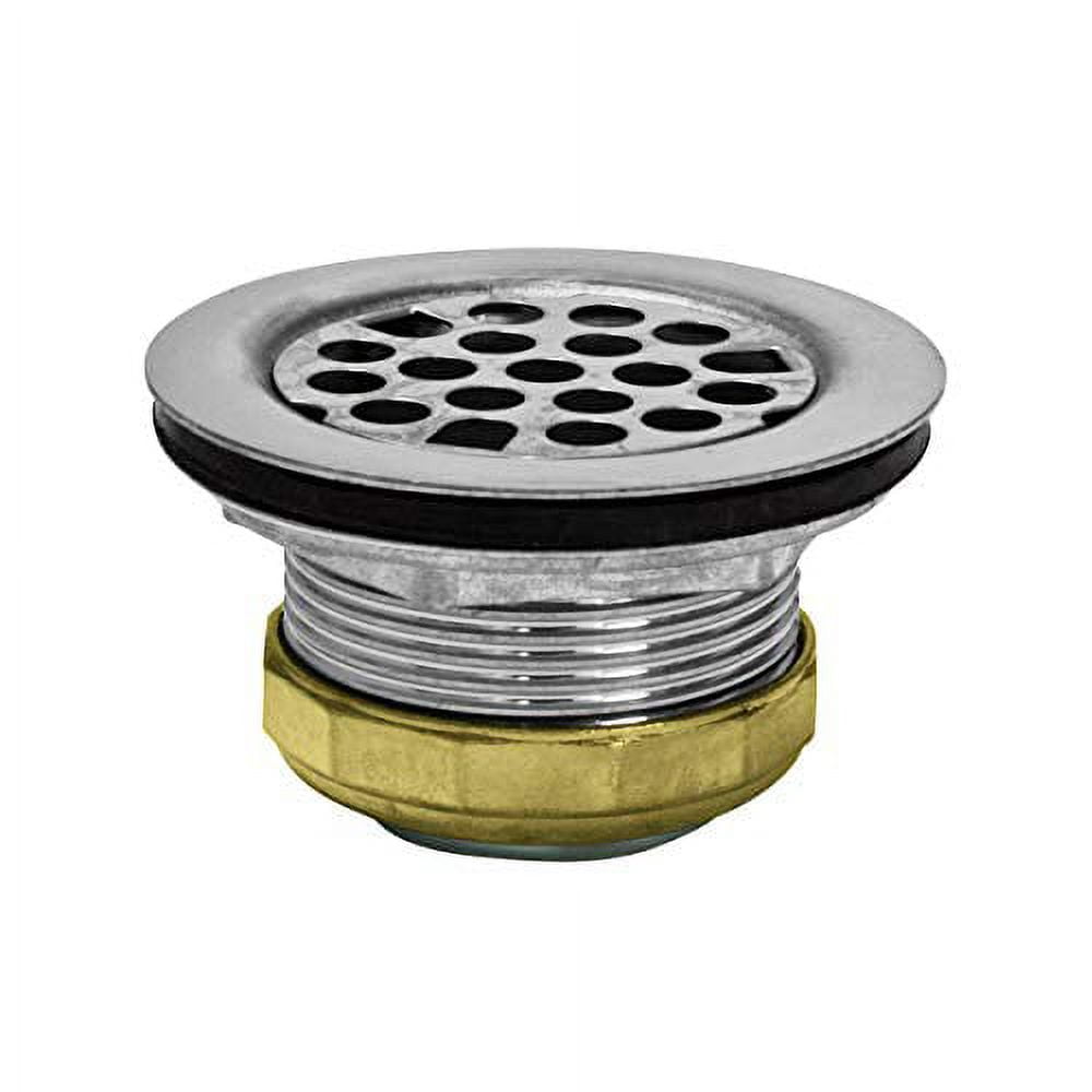 Highcraft Stainless Steel Duplex Sink Drain Strainer, Silver