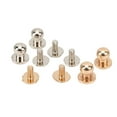 thumbnail image 3 of Chicago Screws, 200 Set Glossy Durable Round Head Button Stud  For Clothes Gold And Silver Color, 3 of 8