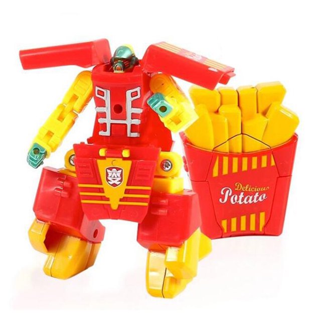 Transformable Toy Transformable Toy Food Shape Eco-friendly Flexible Realistic Food Toy for Gift