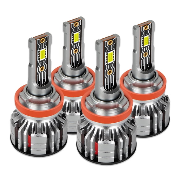 RXTSQI for Chevrolet Camaro 2014 2015 LED Headlight Bulbs H11 High Beam   H11 Low Beam 4pcs