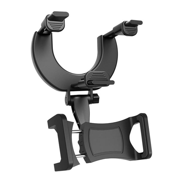 Soporte para teléfono con espejo retrovisor giratorio de 360 degree, Soporte ajustable multifuncional universal Soporte para para teléfonos móviles de