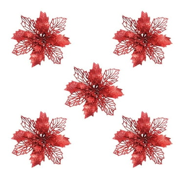 Plastic Christmas Glitter Snowflake Ornaments Christmas Tree ...