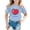 r-323Light Blue82, variant on Girls T Shirts Children Crew Neck Short Sleeve Love Heart Graphic Blouse Casual Loose T-Shirts Top Cute Girl Summer Tops 8-9 Years