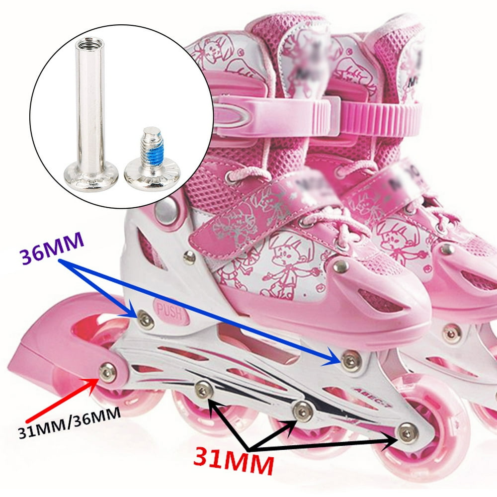 Kritne 10pcs Inline Skate Replacement Skating Screws Fittings Skates Wheel Axles Hardware,Inline