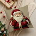 thumbnail image 4 of Under $5 Christmas Throw Pillow Covers 18x18" Christmas Festival Decoration Sofa Decoration Linen Pillow Party Supplies, 4 of 7