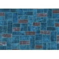 thumbnail image 1 of Ahgly Company Indoor Rectangle Patchwork Light Blue Transitional Area Rugs, 5' x 7', 1 of 4