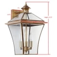 thumbnail image 3 of Safavieh Virginia 17.75 in. H Triple Light Rustic Sconce, Brass, 3 of 4