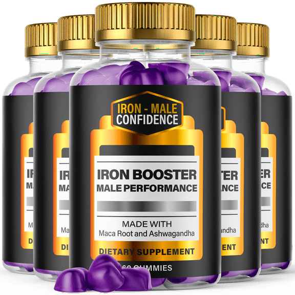 Iron Male Confidence Gummies for Men Advanced Formula Supplement 300 Gummies