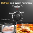 thumbnail image 6 of Sunvivi Roaster Oven with Self-Basting Lid, 8qt Electric Roaster with Removable Pan & Rack, Turkey Roaster Oven with Defrost & Warm Function, Stainless Steel, Black, 6 of 7