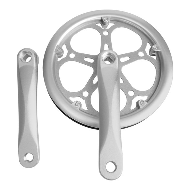 Pédalier de Vélo Pliant 52T Pignon 170mm Manivelles pour Trou Carré Support Inférieur
