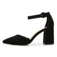 thumbnail image 5 of Vimisaoi women pumps shoes, fashion classic high heels,buckle strap,block heel size 35-41, 5 of 5