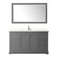 thumbnail image 5 of Wyndham Collection Wcv232360s-Qtz-Unsm58 Avery 60" Free Standing Single Basin Vanity Set -, 5 of 7